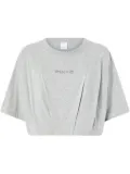 PINKO logo-embroidered T-shirt - Grey