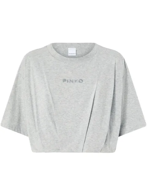PINKO logo-embroidered T-shirt