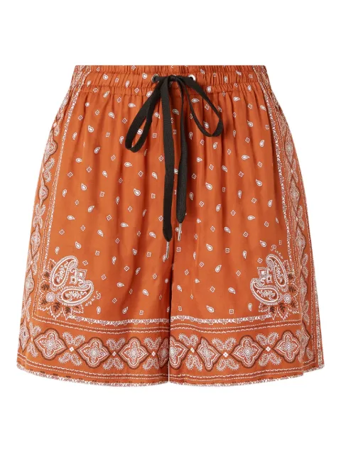 PINKO bandana-print shorts