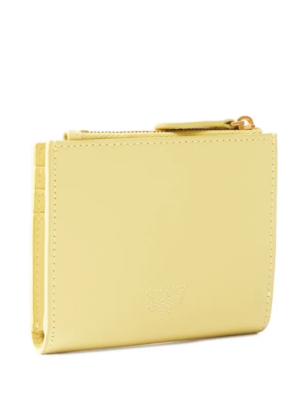 PINKO Leather Cardholder | Yellow | FARFETCH