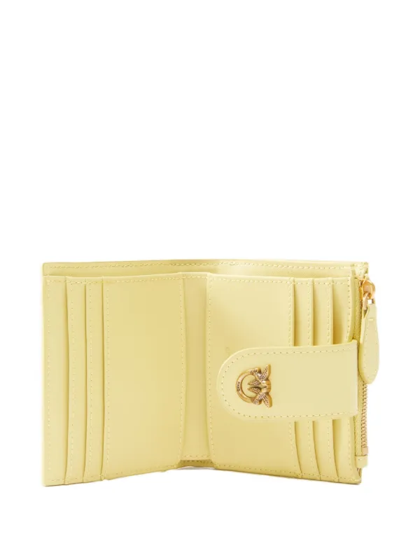 PINKO Leather Cardholder | Yellow | FARFETCH
