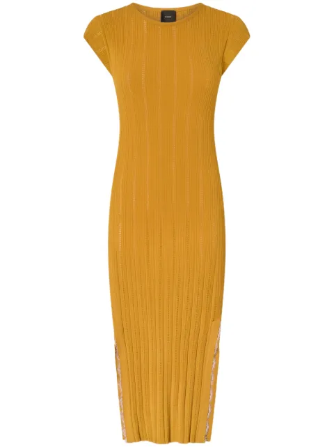PINKO ribbed midi dress