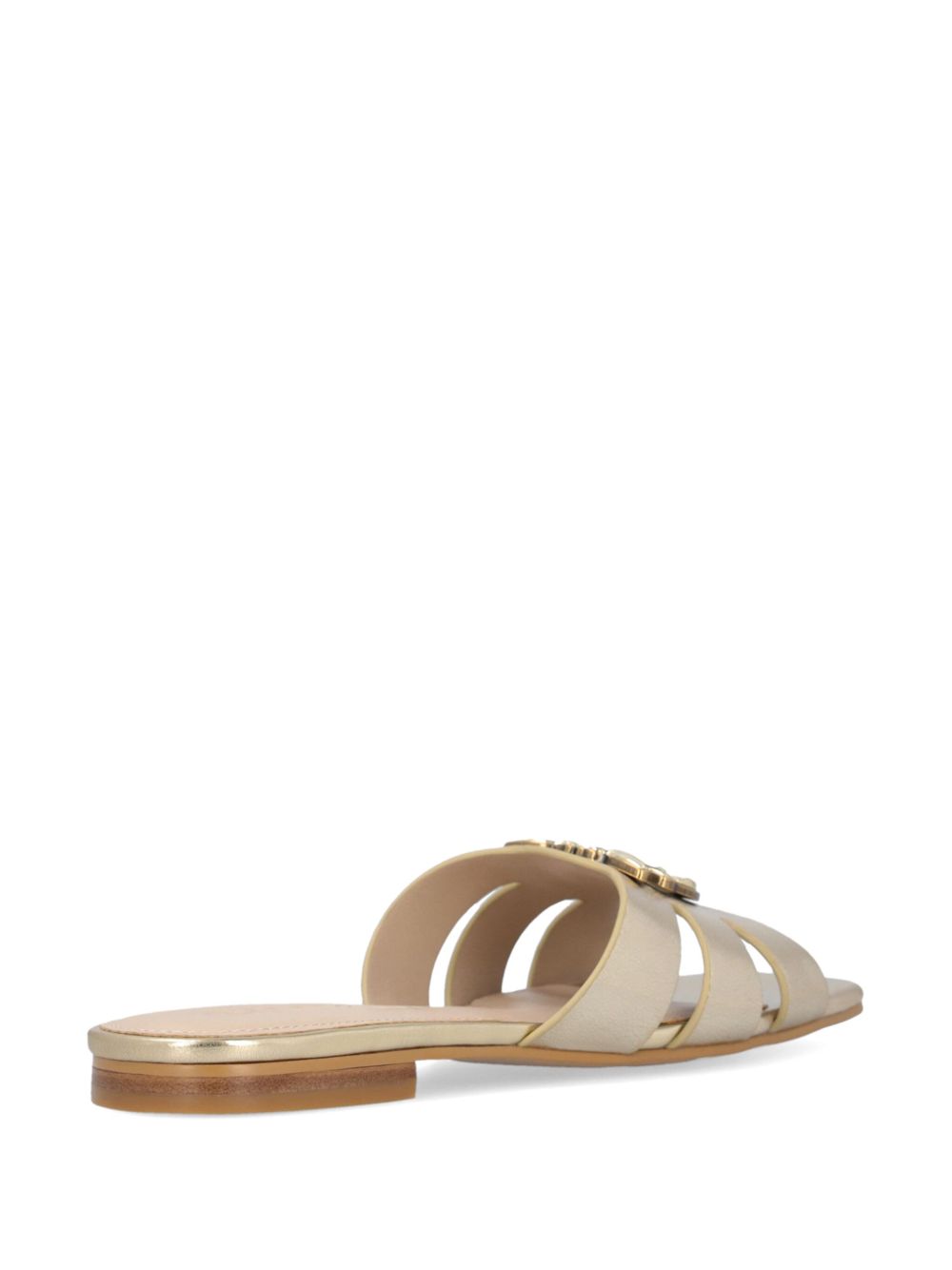 PINKO Love Birds sandalen met patroon - Goud