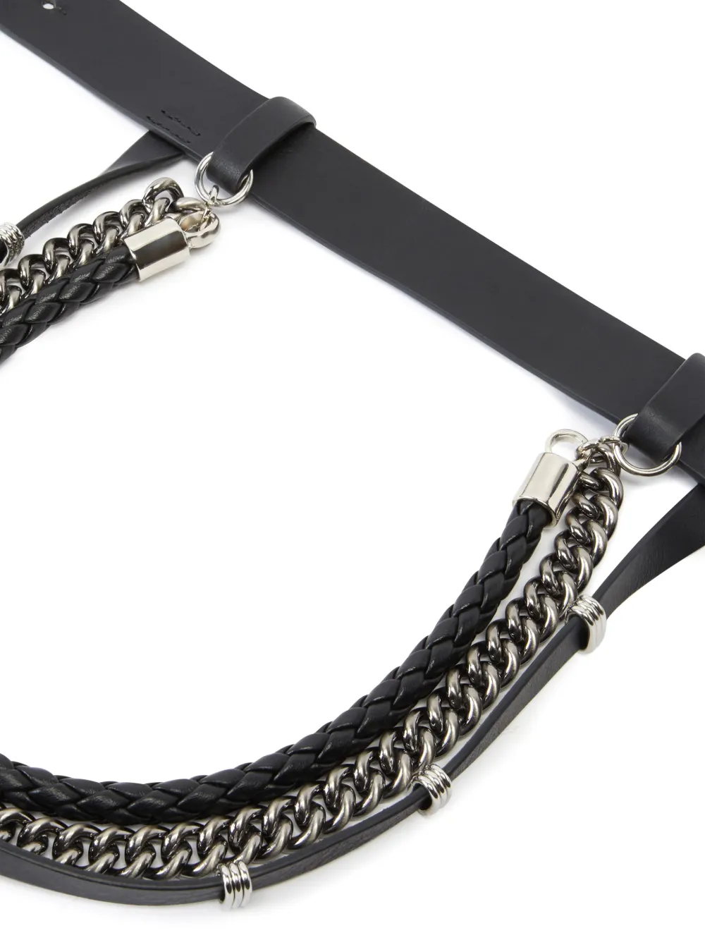 PINKO Riem met kettingdetail Zwart