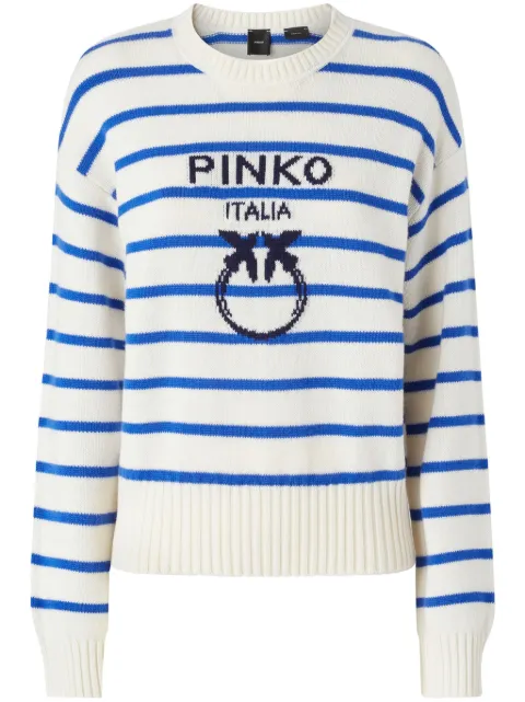 PINKO Love Birds-intarsia sweater