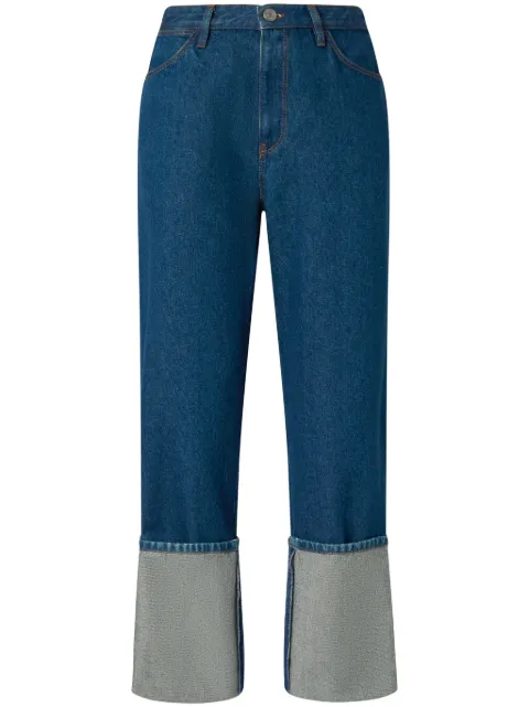 PINKO turn-up straight jeans