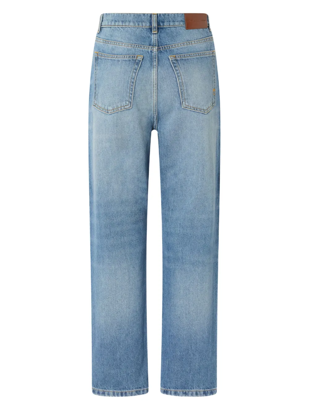 PINKO Straight jeans met patch - Blauw