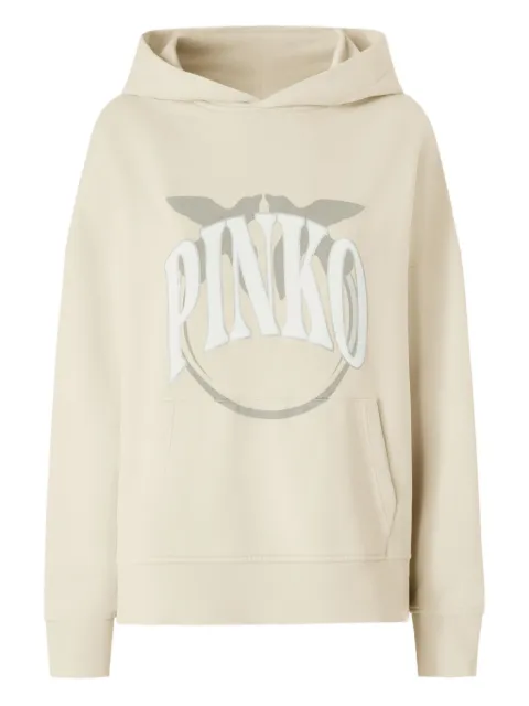 PINKO logo-print hoodie