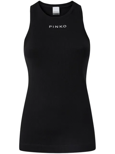 PINKO camiseta con letras del logo