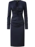 PINKO ruched midi dress - Blue