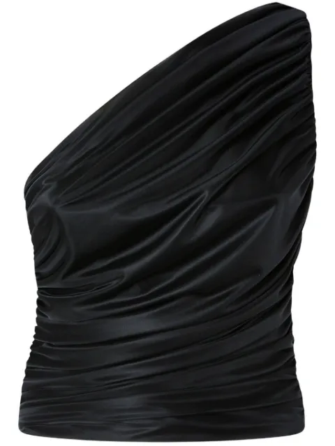 PINKO one-shoulder tulle top 