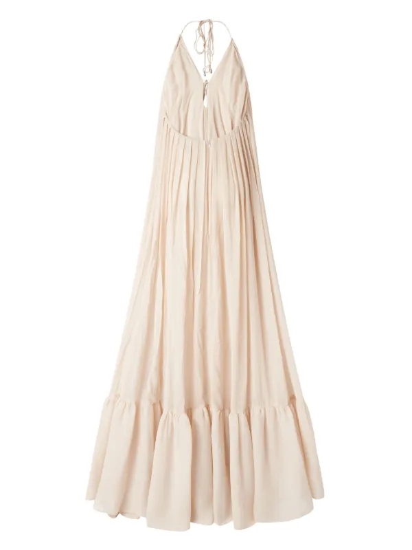 PINKO Pleated Maxi Dress | Neutrals | FARFETCH