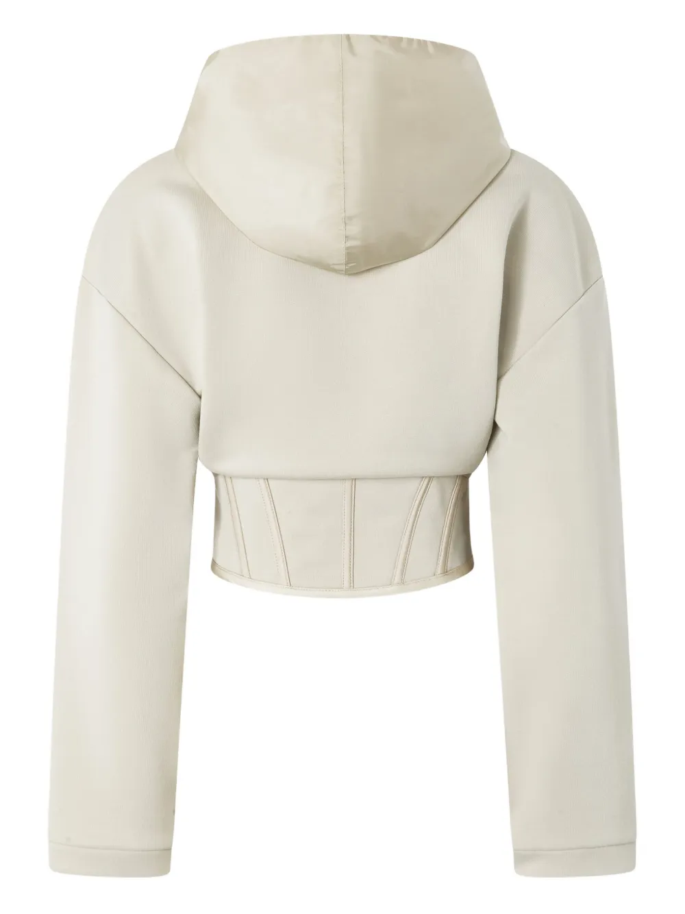 PINKO Bustier hoodie met rits - Wit