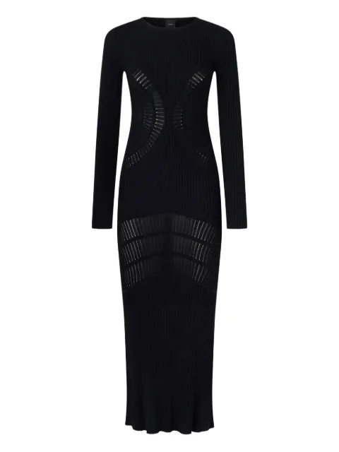 PINKO ribbed cut-out maxidress