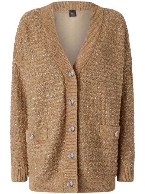 PINKO metallic-threading cardigan