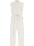 PINKO logo-print jumpsuit - Neutrals