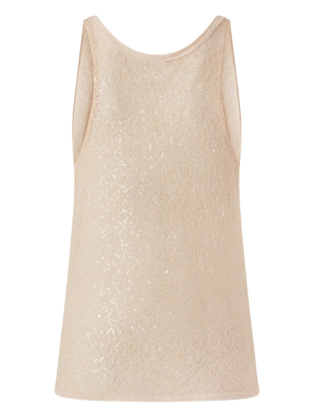 PINKO sequinned tank top - Beige