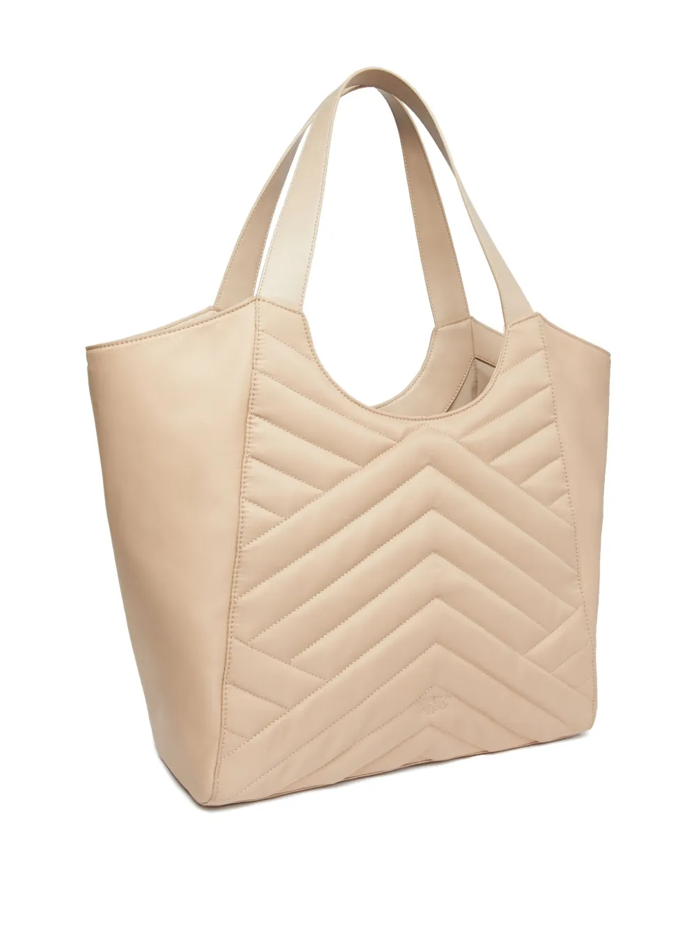 PINKO puzzle-quilted tote bag - Beige