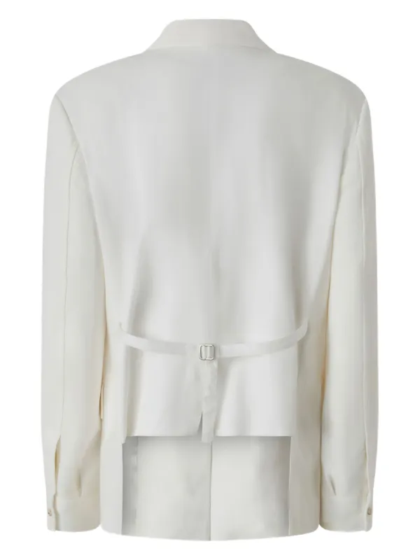 PINKO cut-out Rear Blazer | White | FARFETCH