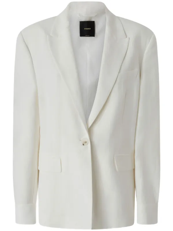 PINKO cut-out Rear Blazer | White | FARFETCH