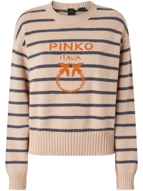 PINKO Love Birds-intarsia sweater