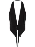 PINKO rear-tied vest - Black