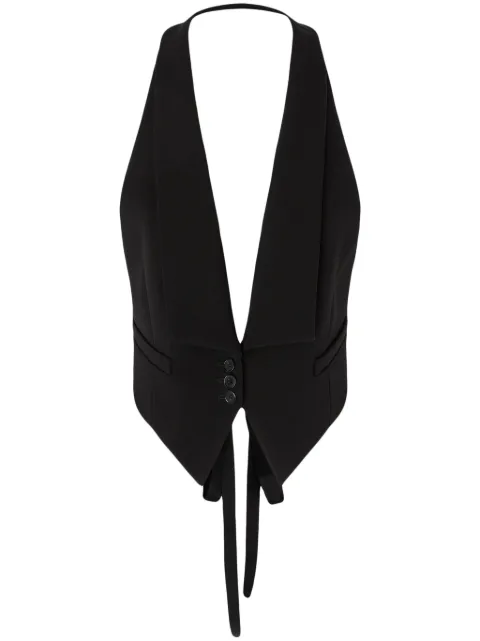 PINKO rear-tied vest