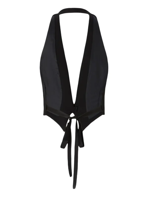ベスト・ジレ PINKO Women Vests 104931 A213Z99 Black PINKO rear-tied Vest | Black | FARFETCH