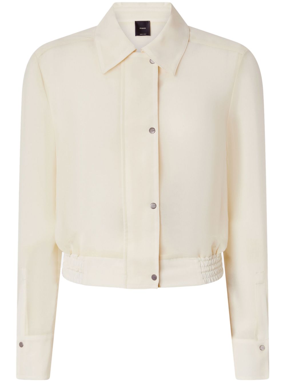 PINKO Cropped shirtjack Wit