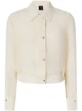 PINKO cropped shirt jacket - White