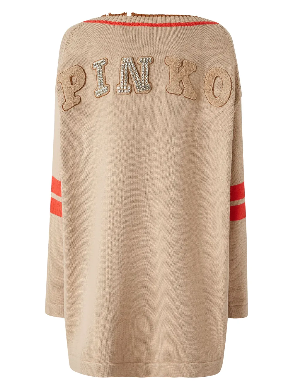 PINKO Vest met logo-applicatie - Beige