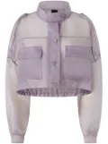 PINKO semi-sheer jacket - Purple