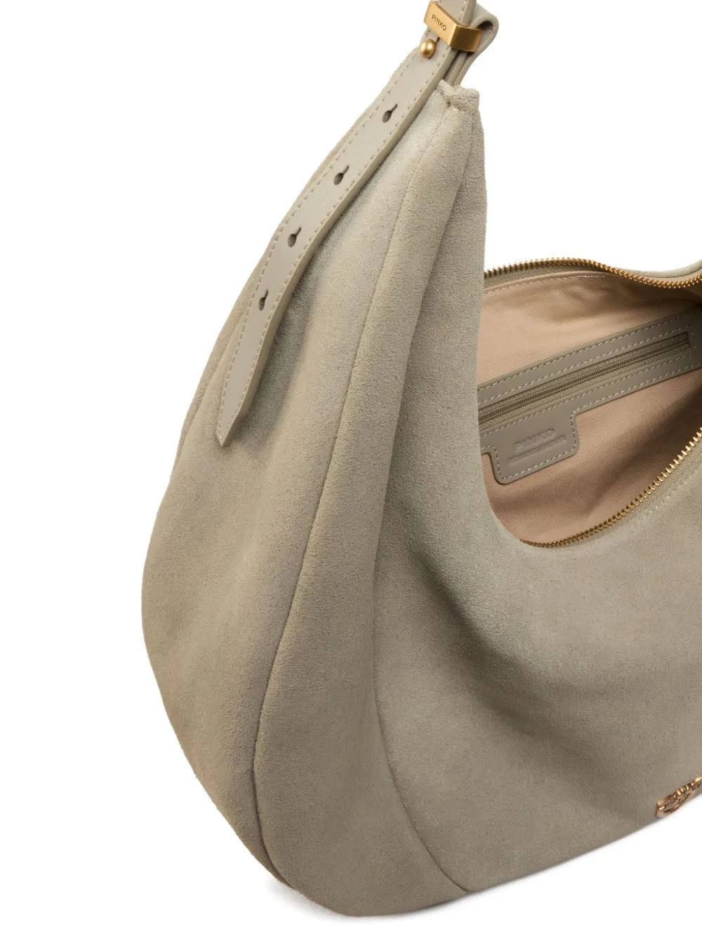 PINKO Grote schoudertas Beige