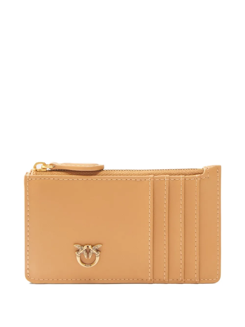 Pinko Quilted Cardholder In Neutrals