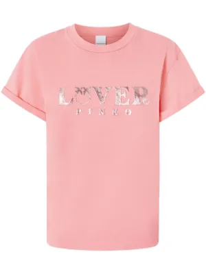 Tシャツ・カットソー PINKO Draped jersey top Rosa PINKO T-Shirts & Jersey Shirts for Women - Shop on FARFETCH