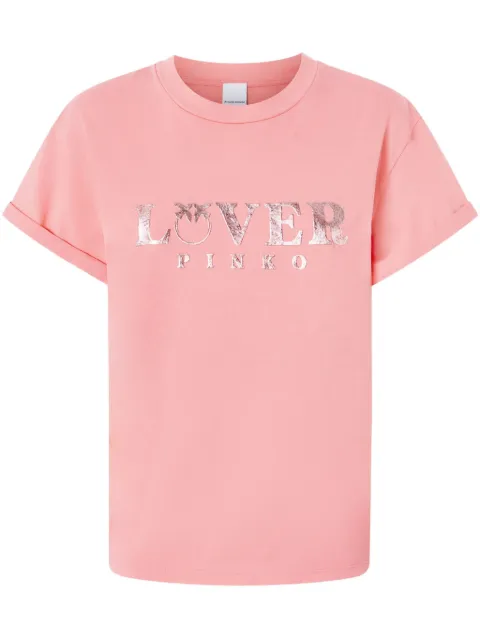 PINKO logo-embossed T-shirt