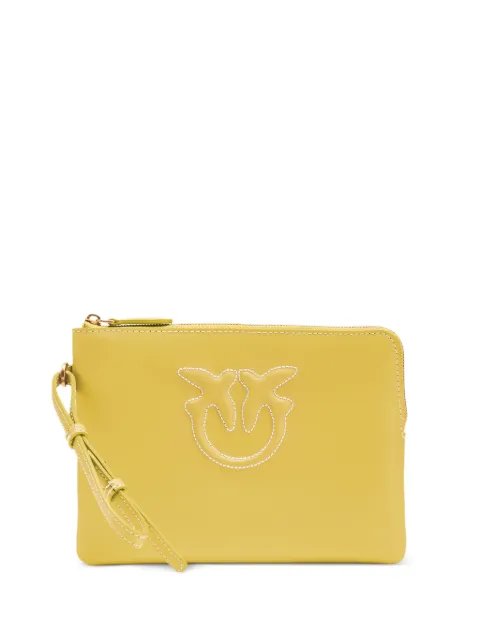 PINKO leather clutch bag
