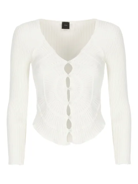 PINKO ribbed long-sleeve cardigan