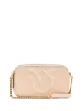 PINKO small logo-embossed cross body bag - Neutrals