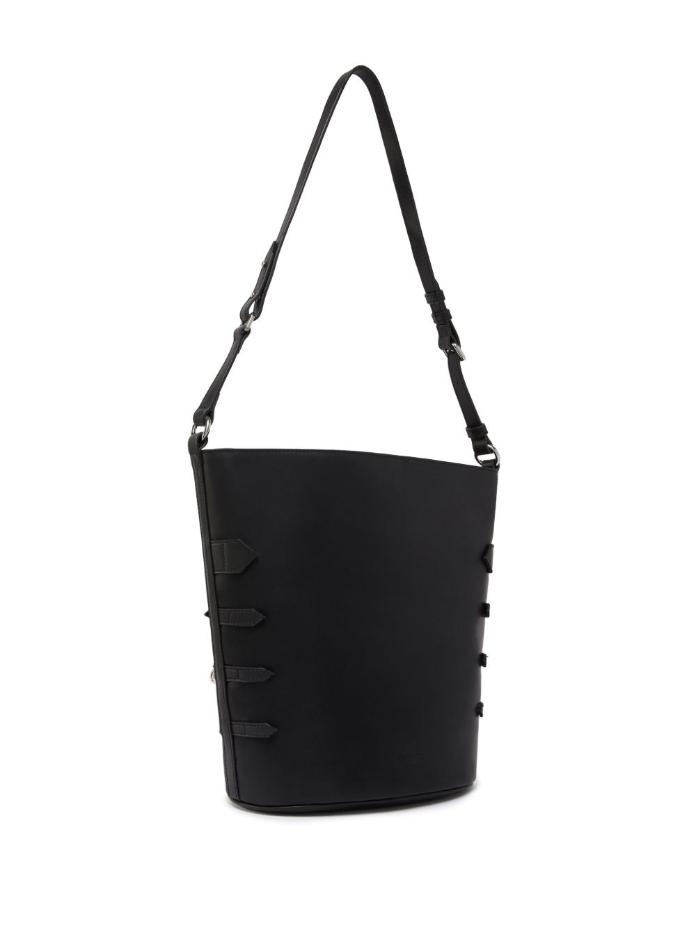 PINKO Bucket-tas met decoratieve riem - Zwart