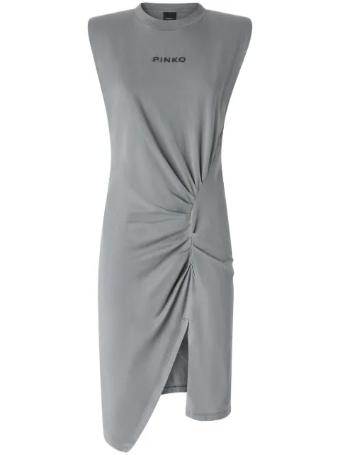 PINKO logo-embroidered mini dress
