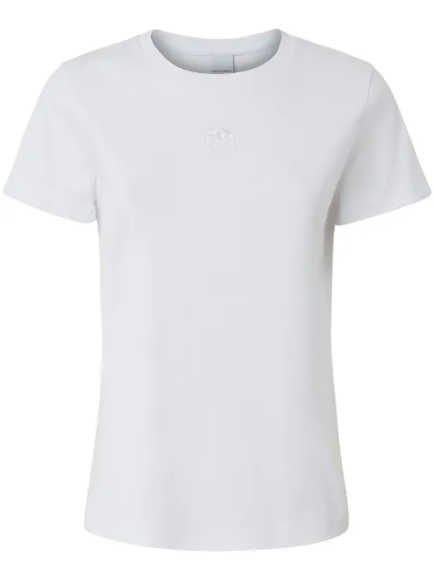 PINKO playera con bordado Love Birds