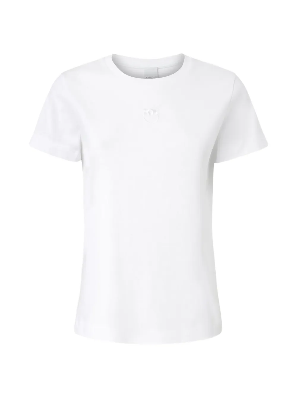 PINKO Love Birds-embroidered T-shirt - Bianco
