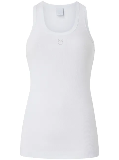 PINKO logo-embroidered tank top