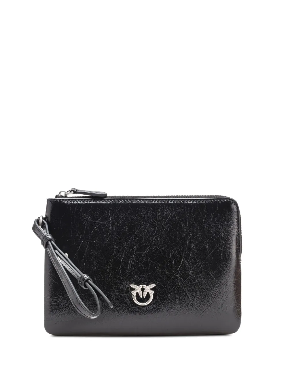 PINKO Leren clutch Zwart