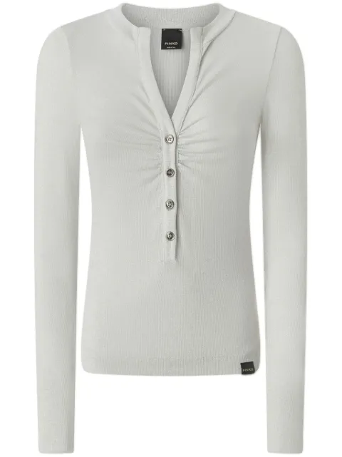 PINKO gathered detailing top