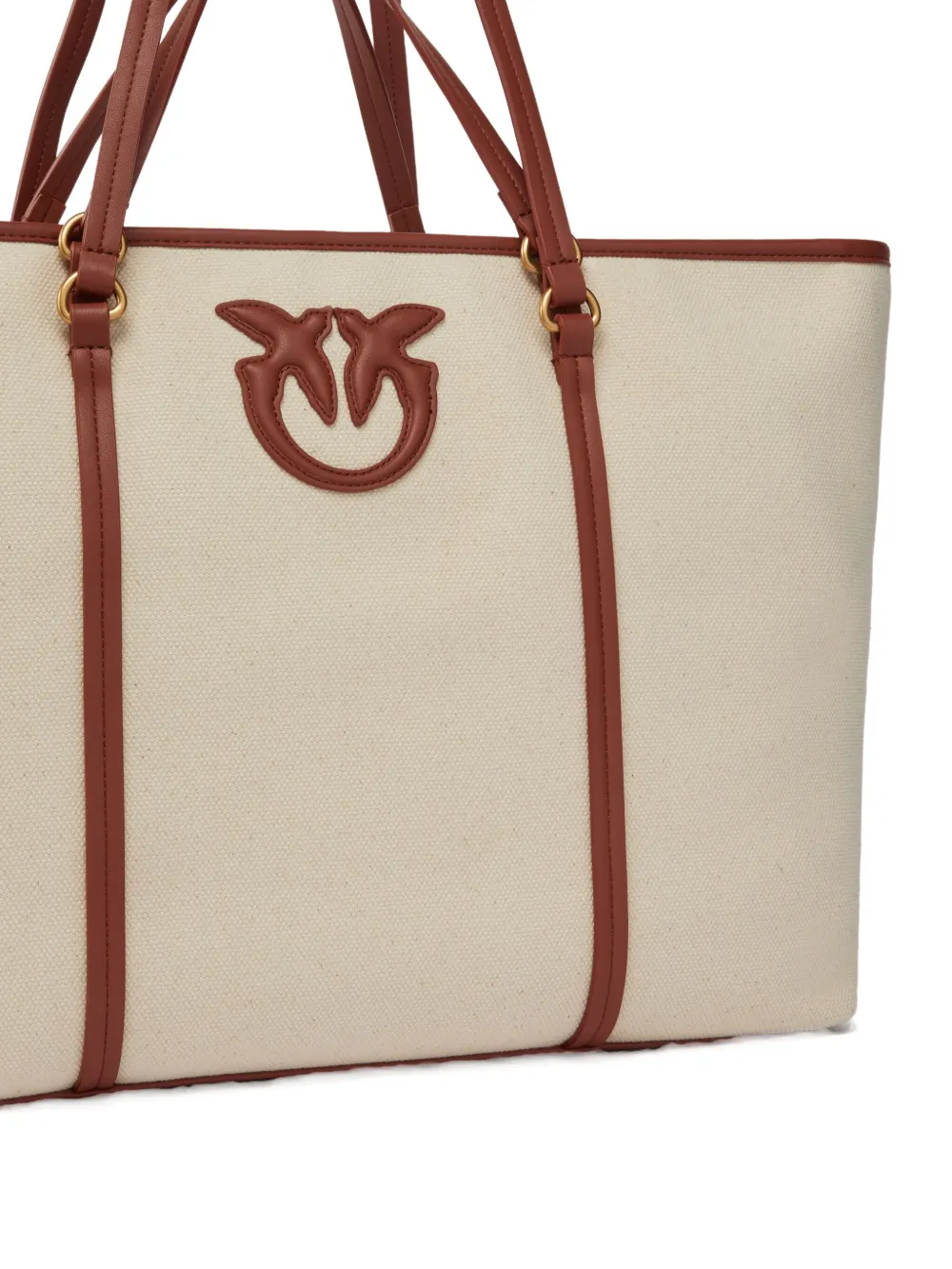 PINKO Love Birds shopper Beige