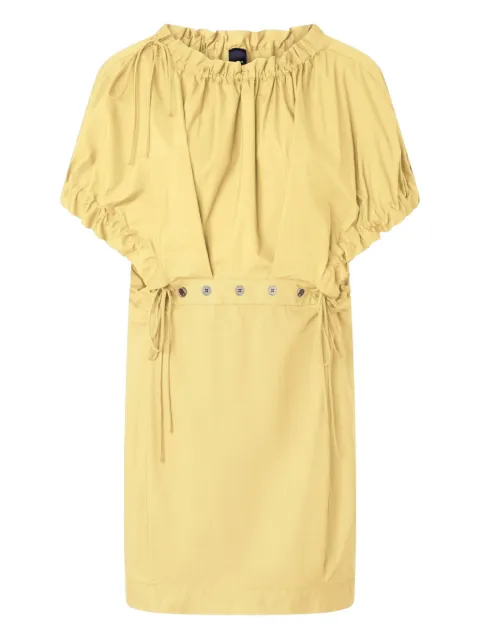 PINKO puff-sleeve drawstring dress