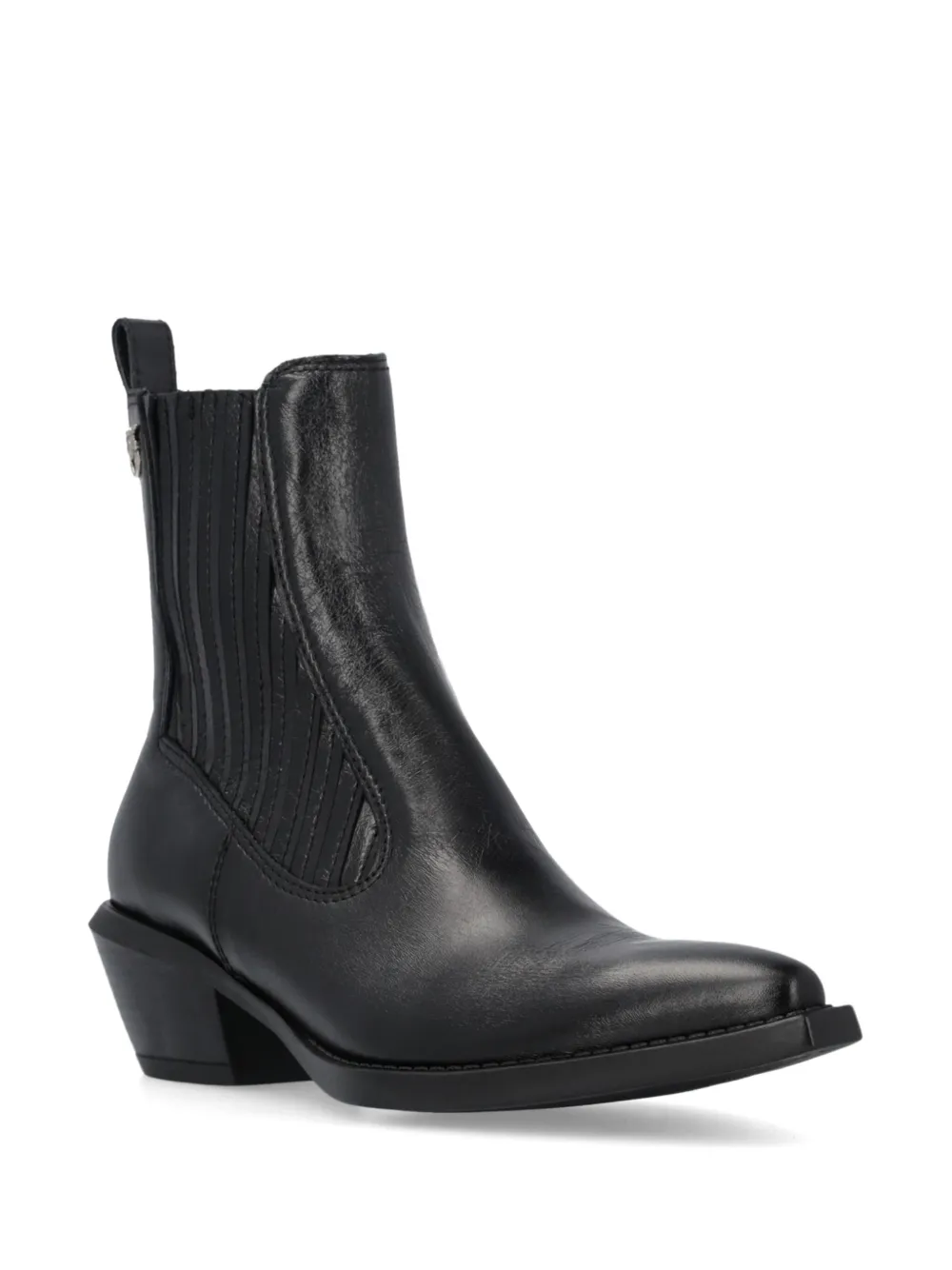 PINKO leather Chelsea boots Black