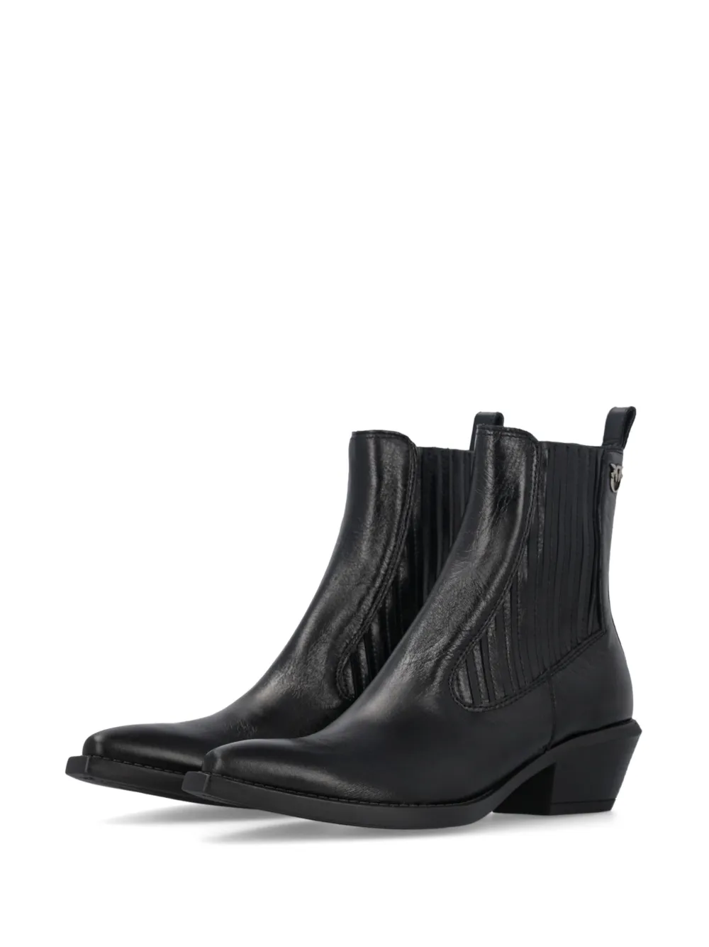 PINKO leather Chelsea boots Black